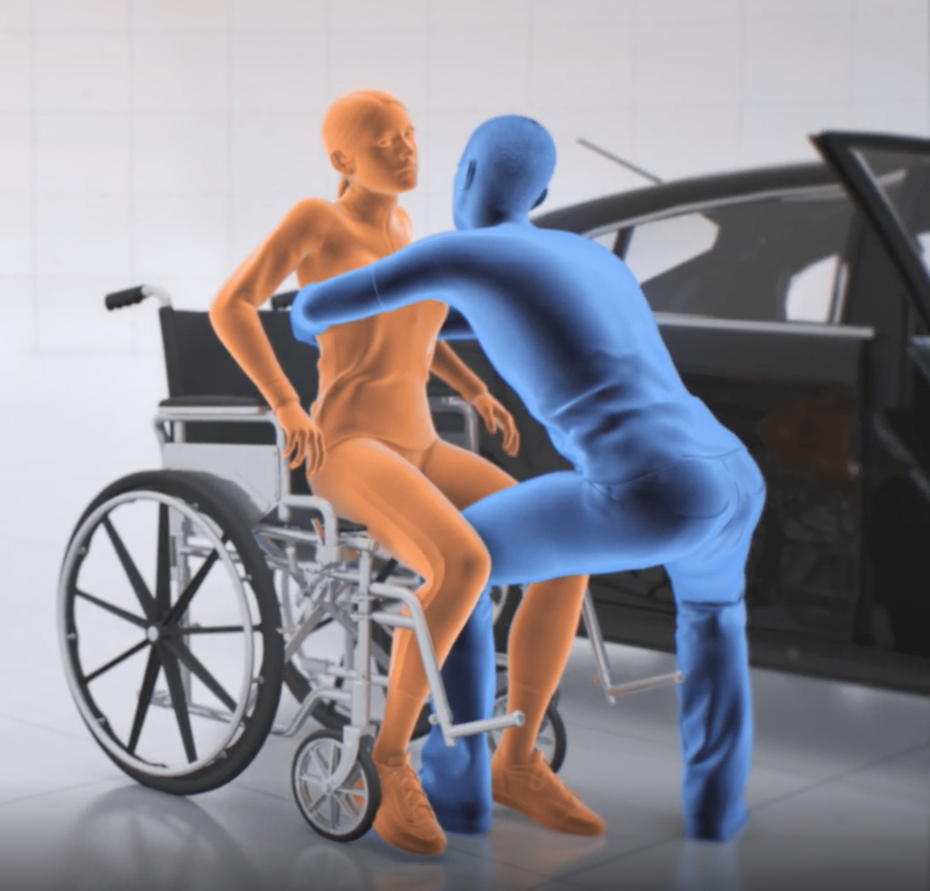 Wheelchair to Car Transfer Header Step 1