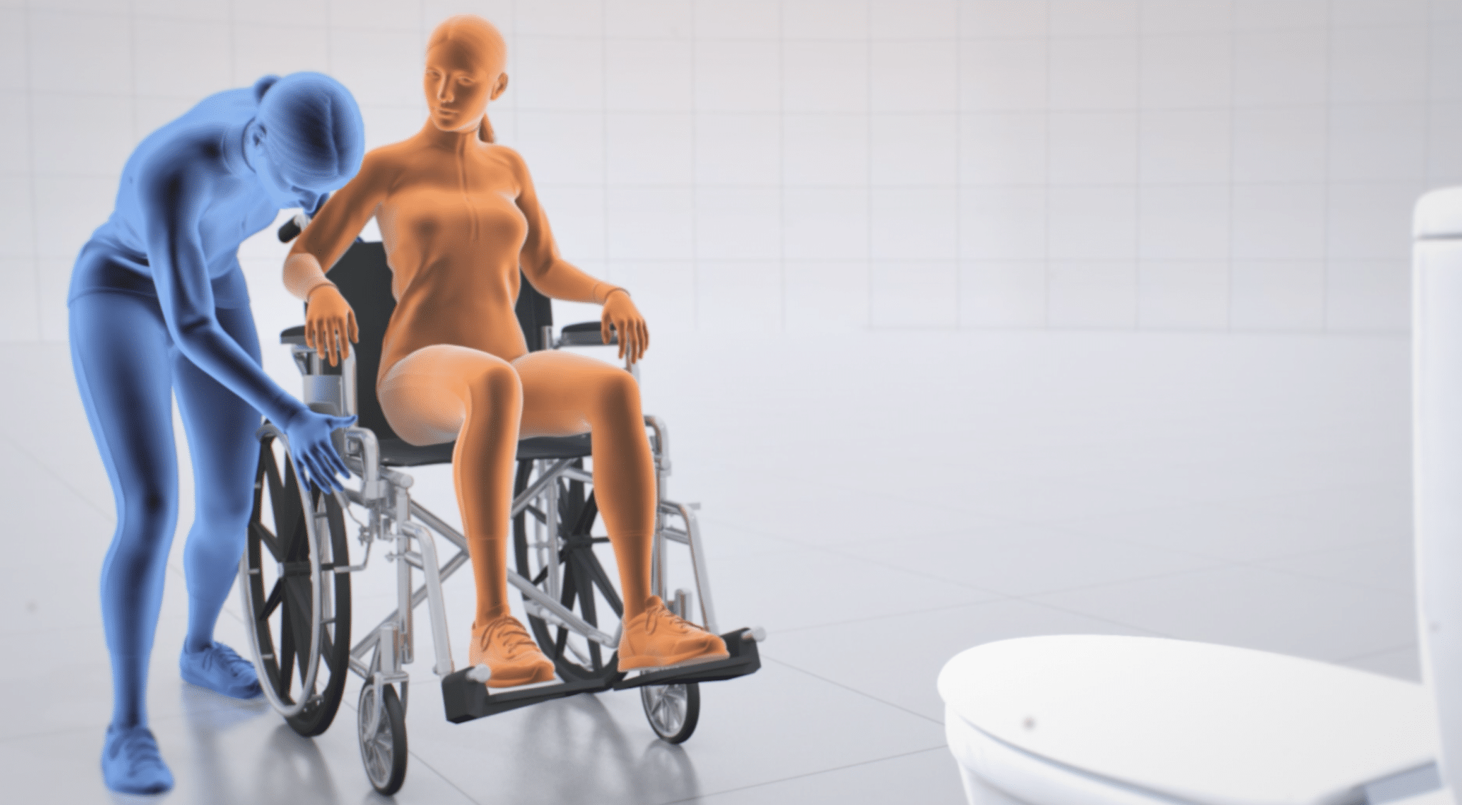 Wheelchair to Toilet Transfer 2