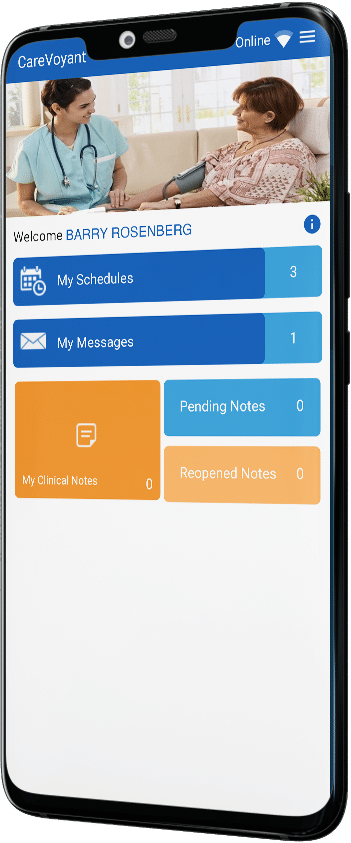 CareVoyant Smartphone Mockup Left Vertical